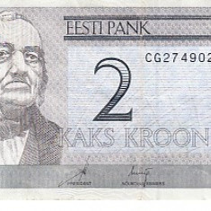 M1 - Bancnota foarte veche - Estonia - 2 coroane - 2006