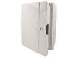 Carcasă montare pe perete ABS gri 221x311x137 mm