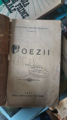 POEZII - DIMITRIE BOLINTINEANU VOL.I foto