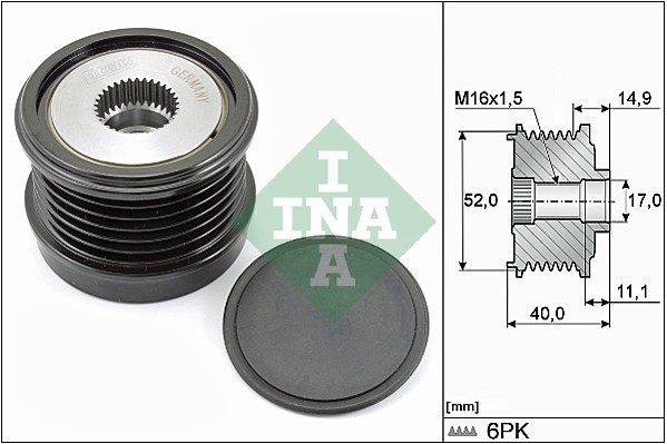 INA 535 0293 10 Sistem roata libera, generator