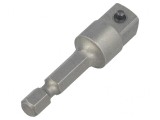 Adaptor WIHA 1/4&quot; (6.3mm) - 3/8&quot; Pătrat, Lungime 50mm, Fixare Sigură, Scule Profesionale