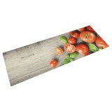 vidaXL Covor de bucătărie lavabil, model roșii, 45x150 cm, catifea