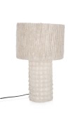 Cumpara ieftin Veioza metal bumbac bej Devang &Oslash;33x57h