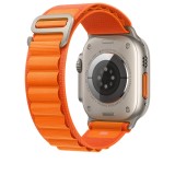 Curea THD Alpine Loop, compatibila cu Apple Watch Ultra 49 mm/Apple Watch 42/44/45 mm, marime universala, culoarea portocaliu