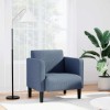 VidaXL Canapea Scaun cu cotiere, țesătură velur albastru 54 cm