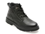 Bocanci OTTER negri, M75377, din piele naturala