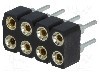 Conector 8 pini, seria {{Serie conector}}, pas pini 2.54mm, CONNFLY - DS1002-01-2*4V13