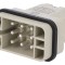 Conector HARTING HDC Han Q tată 9 pini 16A 500V inserturi contact