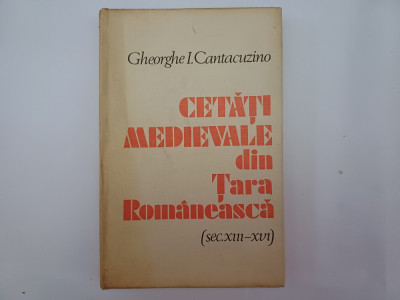 CETATI MEDIEVALE DIN TARA ROMANEASCA-GHEORGHE I.CANTACUZINO-1981 Z1. foto