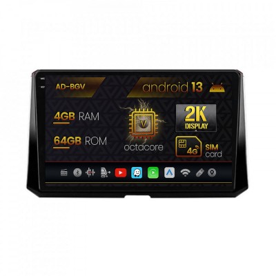 Navigatie Toyota Corolla (2019-2023), Android 13, V-Octacore 4GB RAM + 64GB ROM, 10.36 Inch - AD-BGV10004+AD-BGRKIT059 foto