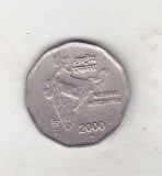 Bnk mnd India 2 rupii 2000, Asia