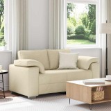 VidaXL Canapea cu pernă Crem 160 x 77 x 82 cm țesătură
