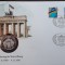 GERMANIA - FDC SI MEDALIE ARGINT - PRIMA ANIVERSARE A CADERII ZIDULUI BERLINULUI