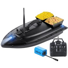 Barca Momeala, Nadit si Momit iUni Fishing Boat, 5200mAh, cu 2 Cuve si Telecomanda