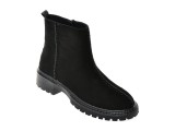Ghete EPICA negre, 42467, din piele intoarsa