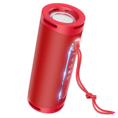 Boxa Portabila Bluetooth 5.1, 2x5W - Hoco Dazzling pulse (HC9) - Red foto