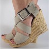 Sandale Dama Crem Sidefat Piele Naturala, Platforma 10cm, Elegante, SS04