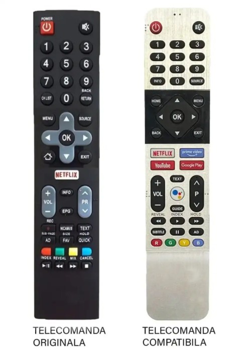 Telecomanda compatibila pentru televizor Utok U40FHD5 U43UHD1 U50UHD1 U55UHD1 MFY 1215 (362-3)