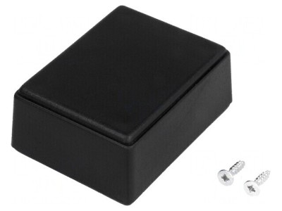 Carcasă universală ABS neagră 49mm x 64mm x 27mm foto
