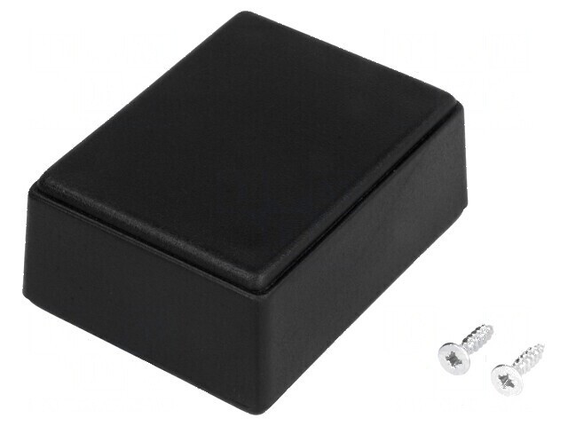 Carcasă universală ABS neagră 49mm x 64mm x 27mm