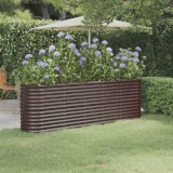vidaXL Strat &icirc;nălțat grădină 224x40x68 cm oțel vopsit electrostatic