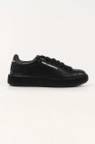 Karl Lagerfeld sneakers din piele KAPRIKA culoarea negru, KL24220