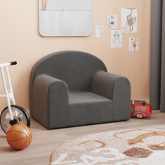 Gossi canapea pentru copii, antracit, plus moale