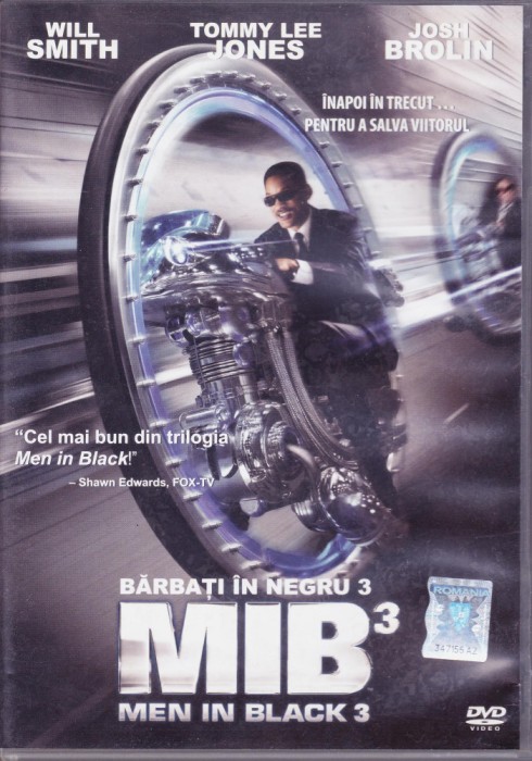 DVD Film: Barbati in negru 3 ( cu Will Smith; sub. romana - vezi descriere )