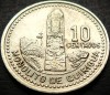 Moneda exotica 10 CENTAVOS - GUATEMALA, anul 1997 * cod 5254, America Centrala si de Sud