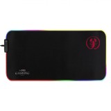 Mouse Pad Gaming, i-JMB, Seria Gaming, Lumini LED, 59.5x30cm, Grosime 3mm, Baza Antiderapantă, Suprafață Impermeabilă, Micro USB, Negru, Model Scorpio