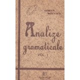 Analize gramaticale, Volumul I