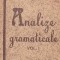 Analize gramaticale, Volumul I