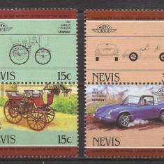 NEVIS TRANSPORT AUTOMOBILE ( serie dt. ) MNH