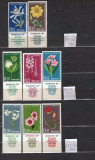 ISRAEL 1960/61/63 - FLORA. FLORI. 3 SERII NESTAMPILATE, C5, Nestampilat