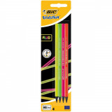 Bic Creion Grafit Evolution Fluo Fara Radiera Bl/4 32521522