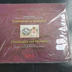 Album filatelic 2012 Crestinatatea si heraldica