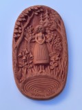 Placheta Studio ceramica suedeza NORMAN MOTALA, datata 1987, arta populara
