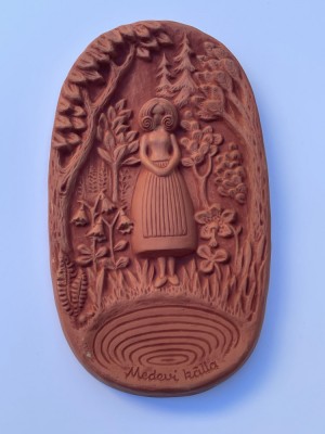 Placheta Studio ceramica suedeza NORMAN MOTALA, datata 1987, arta populara foto