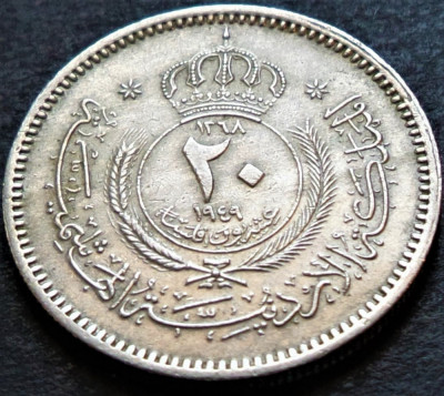 Moneda istorica 20 FILS - IORDANIA, anul 1949 *cod 4930 A = excelenta foto