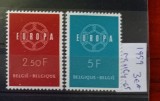 TS21 - Timbre serie Belgia 1959 Mi1164-65, Stampilat