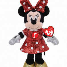 Plus ty 25cm beanie babies disney minnie cu sclipici si sunete