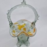 Bibelou - Cosulet sticla romaneasca, vintage - Epoca de aur, perioada comunista