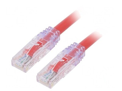 Patch Cord Cat6a UTP 1m Roșu foto