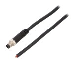 Conector M8 1m tată PIN 6 drept cu manşon AMPHENOL LTW