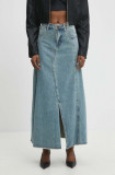 Answear Lab fusta jeans maxi, evazati