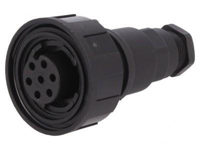 &amp;quot;Conector Circular Mufă Mamă 7 PIN Filet Interior PX0745/S&amp;quot; foto