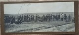 Grup de militari romani in timpul unui exercitiu// fotografie interbelica, Romania 1900 - 1950, Portrete