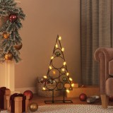 Cumpara ieftin Brad de Crăciun din metal pentru decor, negru, 60 cm