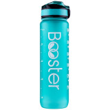 Sticla de apa Booster din Tritan, BPA Free, gradata pentru activitati sportive, capacitate 32oz / 1000ml, Verde
