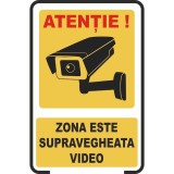 Indicator supraveghere video &bdquo;Atenție! Zona este supravegheată video&rdquo;